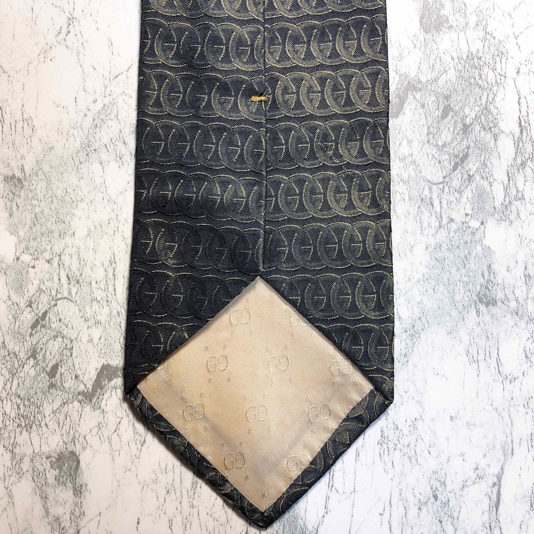 Gucci(グッチ)のGUCCI ネクタイ　GG インターロッキング　マーモント　ブラック メンズのファッション小物(ネクタイ)の商品写真