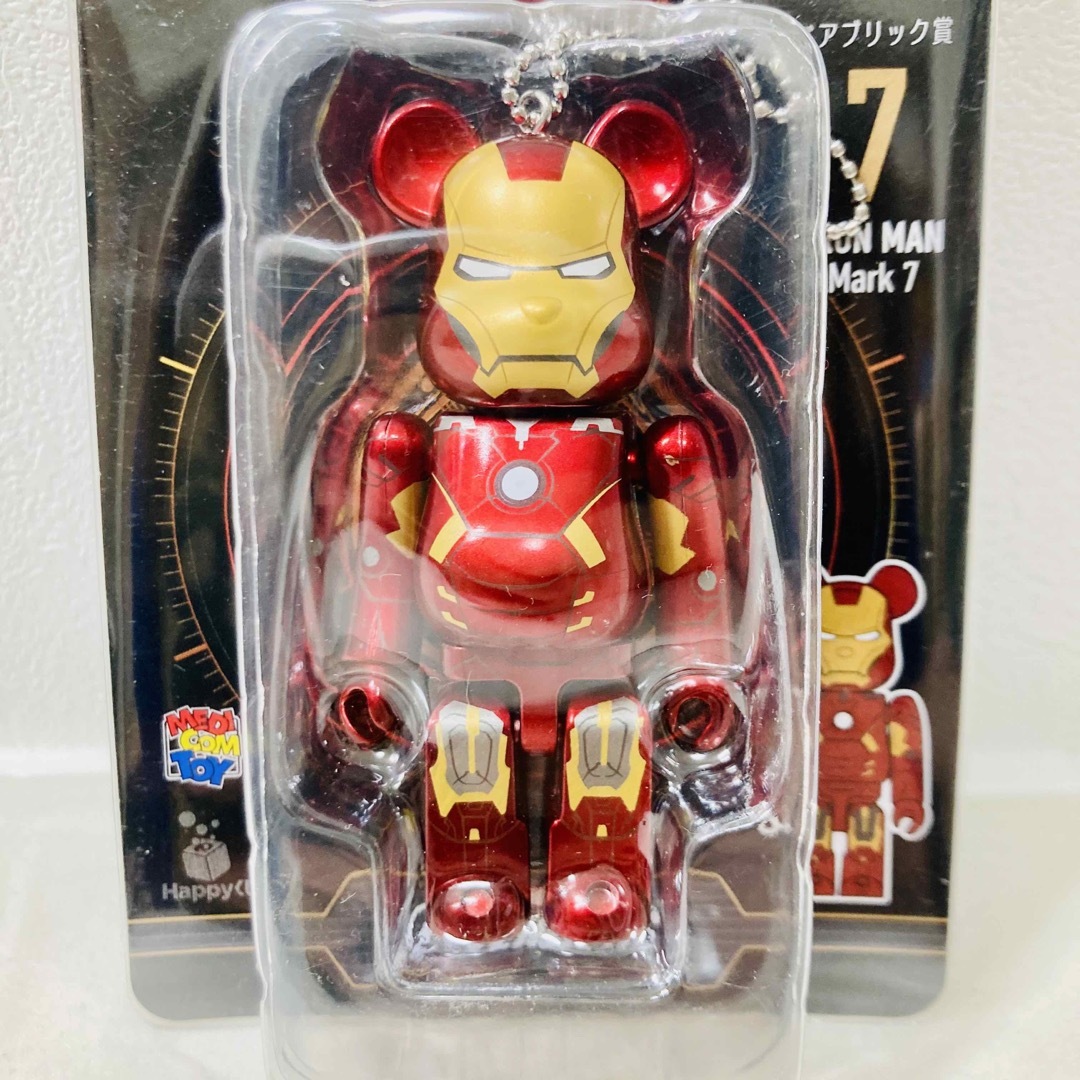 BE@RBRICK(ベアブリック)の【新品未開封】ハッピーくじBE@RBRICKアイアンマン ベアブリック賞マーク7 エンタメ/ホビーのフィギュア(アメコミ)の商品写真