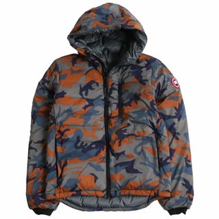 カナダグース(CANADA GOOSE)の極美品●定価127600円 カナダグース Lodge Hoody 5078MP 迷彩 パッカブル ロゴワッペン ダウンジャケット S～M相当 カナダ製 正規品 メンズ(ダウンジャケット)