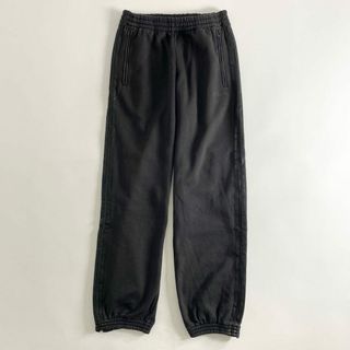 アディダス(adidas)の45b26 adidas アディダス スウェットパンツ ロングパンツ S ブラック 裾サイドジップ ジップポケット 裏起毛 ボトムス(その他)