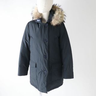 ウールリッチ(WOOLRICH)の美品★正規品 WOOLRICH ウールリッチ 1502250 ARCTIC PARKA 60/40 アークティックパーカ ファー・フード付 ダウンコート ネイビー 紺 S(ダウンコート)