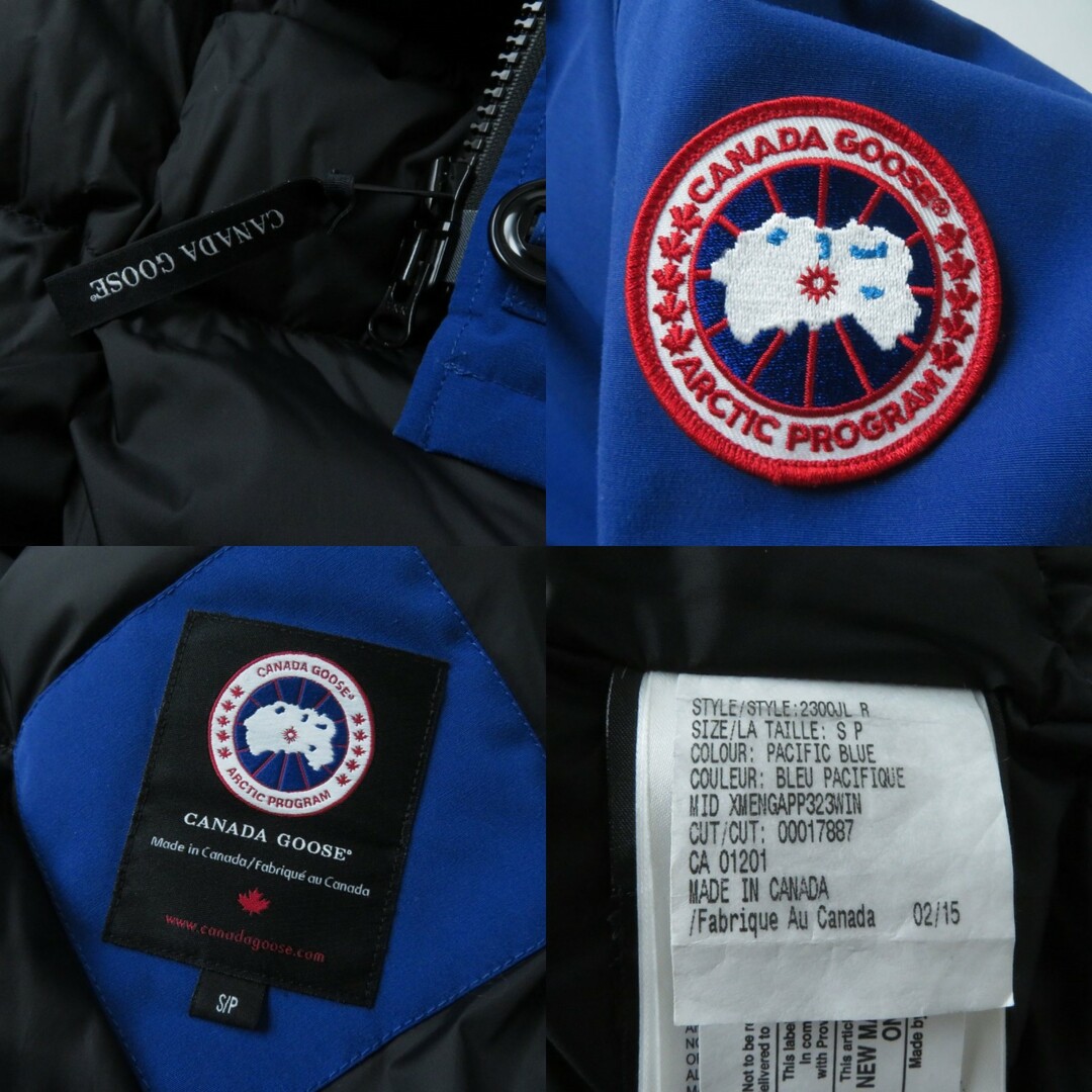 CANADA GOOSE(カナダグース)の良品★国内正規品 CANADA GOOSE カナダグース 2300JL CHARLOTTE PARKA シャーロット ファー・フード付 ZIP UP ダウンジャケット ブルー S/P レディースのジャケット/アウター(ダウンジャケット)の商品写真