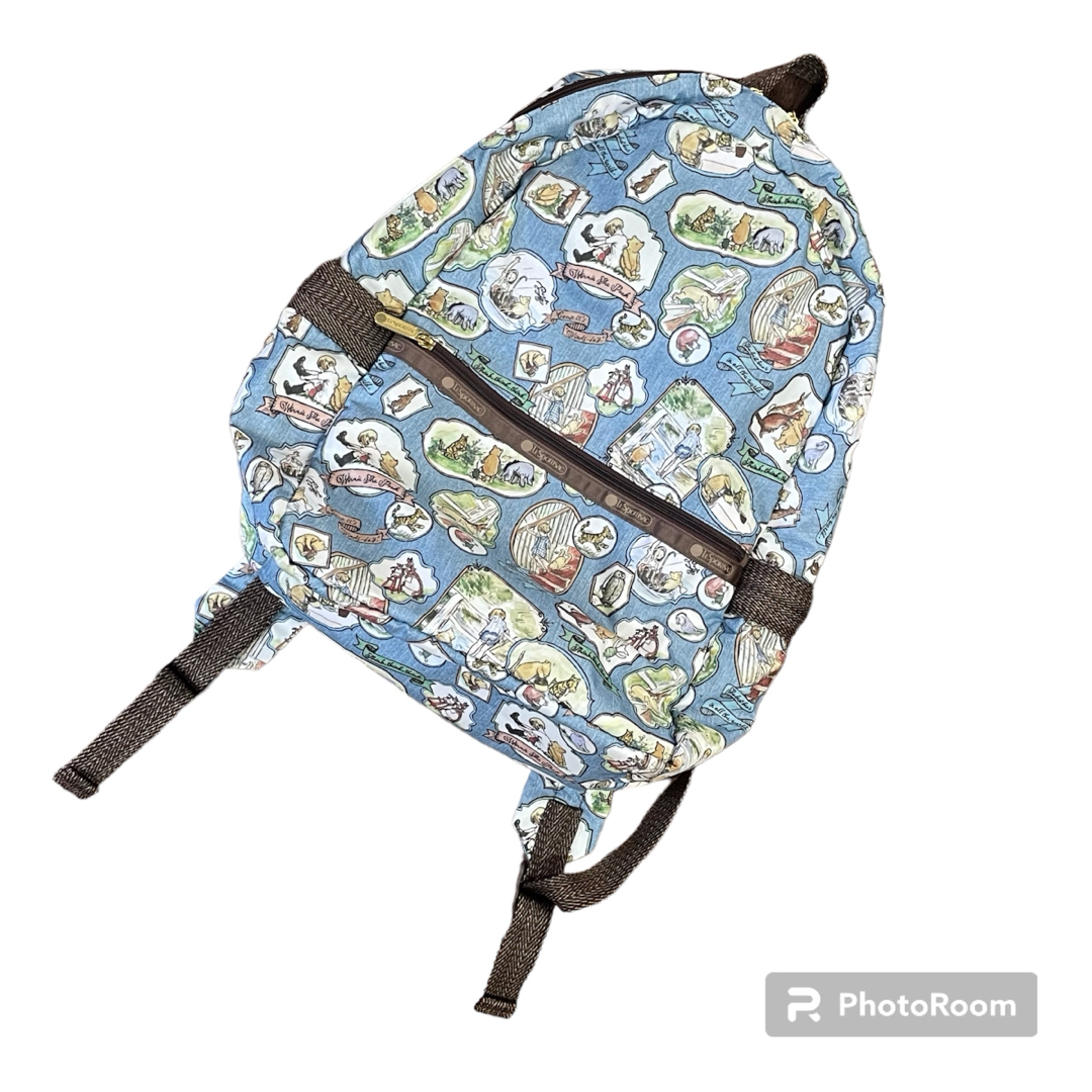 LeSportsac(レスポートサック)の【超希少品・入手困難】レスポートサック　CLASSIC POOH リュック　総柄 レディースのバッグ(リュック/バックパック)の商品写真