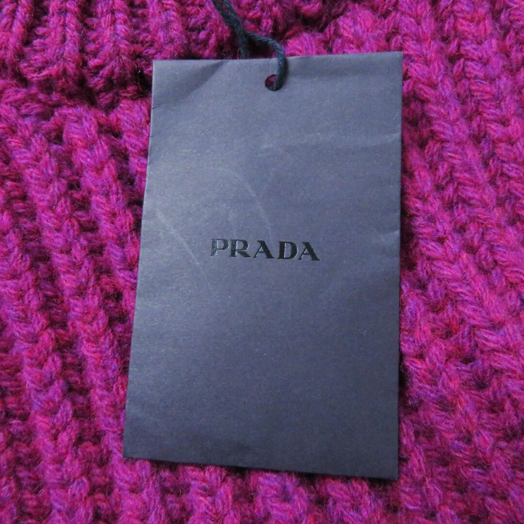 PRADA(プラダ)の未使用品◎正規品 伊製 プラダ 22SS P24Q1L レディース シェットランド ウール クルーネック セーター／プルオーバー 紫 36 定価297000円 レディースのトップス(ニット/セーター)の商品写真