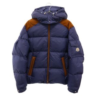 モンクレール(MONCLER)のMONCLER モンクレール 23AW KITINEN キトン ジップアップ ダウンジャケット ショルダーワッペン ブルー I20911A00126(ダウンジャケット)