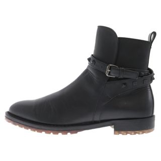 VALENTINO ヴァレンチノ Rockstud Leather Chelsea Boot ロックスタッズレザーチェルシーブーツ サイドゴアショートブーツ ブラック