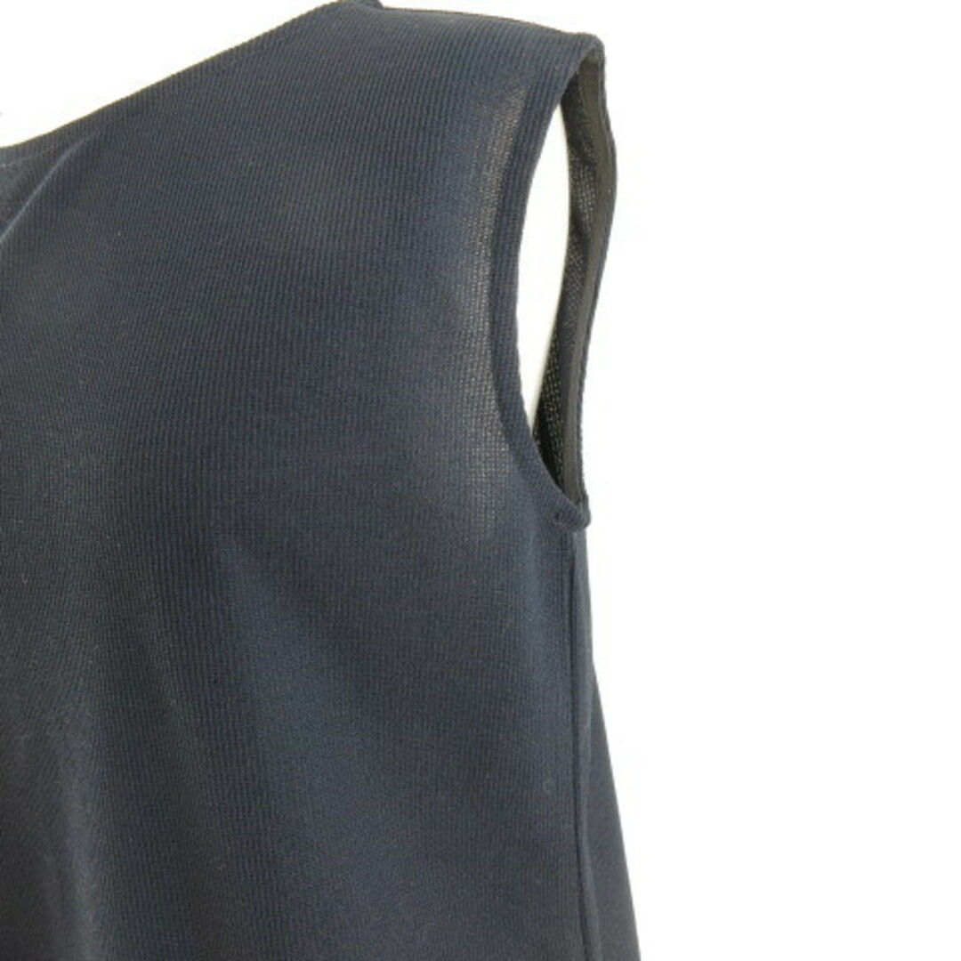 URBAN RESEARCH DOORS(アーバンリサーチドアーズ)のアーバンリサーチ ドアーズ  ノースリーブカットソー 紺 M レディースのトップス(カットソー(半袖/袖なし))の商品写真