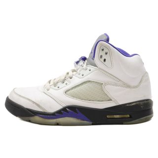 ナイキ(NIKE)のNIKE ナイキ AIR JORDAN 5 RETRO DARK CONCORD エアジョーダン5 レトロ ダークコンコルド ハイカットスニーカー ホワイト/パープル US11/29.0cm DD0587-141(スニーカー)