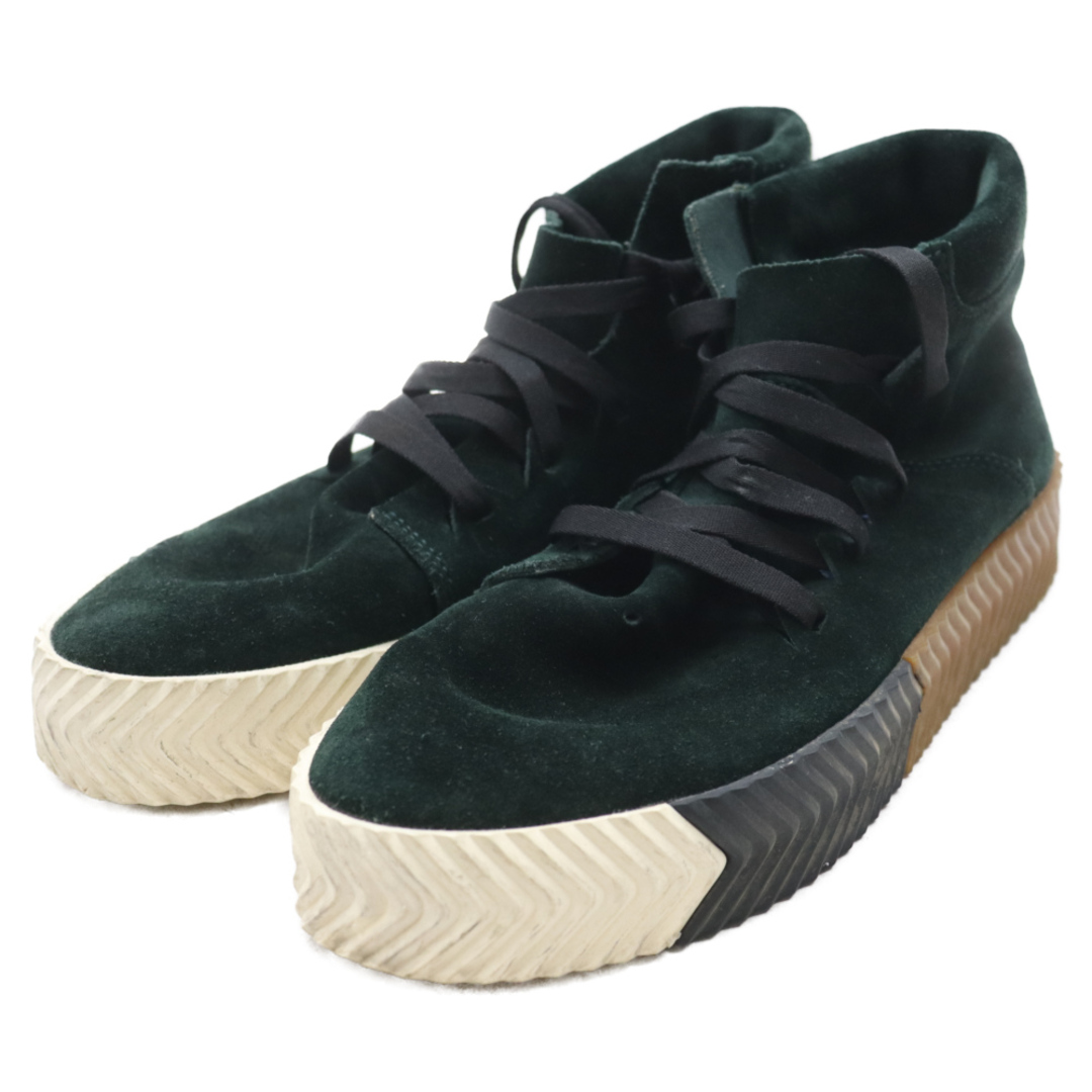 adidas(アディダス)のadidas アディダス AW SKATE MID GREEN NIGHT アレキサンダーワン スケート ミッドカットスニーカー グリーン US7/25.0cm AC6851 レディースの靴/シューズ(スニーカー)の商品写真