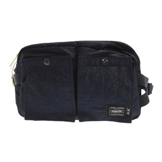 ポーター(PORTER)のPORTER ポーター ×KAWS WAIST BAG 381-17965 カウズ ウエストバッグ ナイロンショルダーバッグ ネイビー(ウエストポーチ)