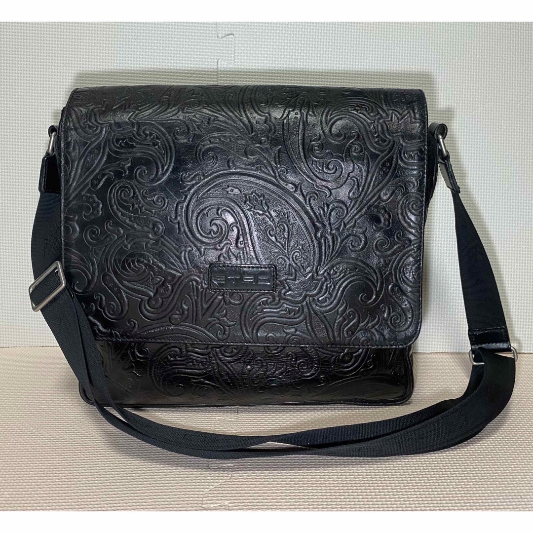 ETRO - ETRO レザークラフト ペーズリーモチーフ ショルダー ETRO - ETRO レザークラフト ペーズリーモチーフ ショルダー