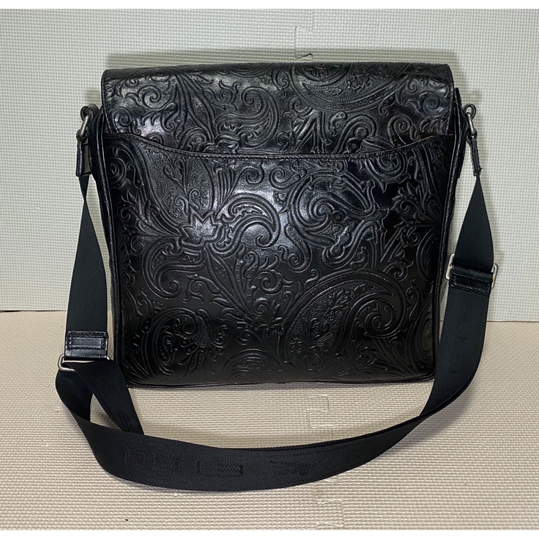 ETRO - ETRO レザークラフト ペーズリーモチーフ ショルダー ETRO - ETRO レザークラフト ペーズリーモチーフ ショルダー