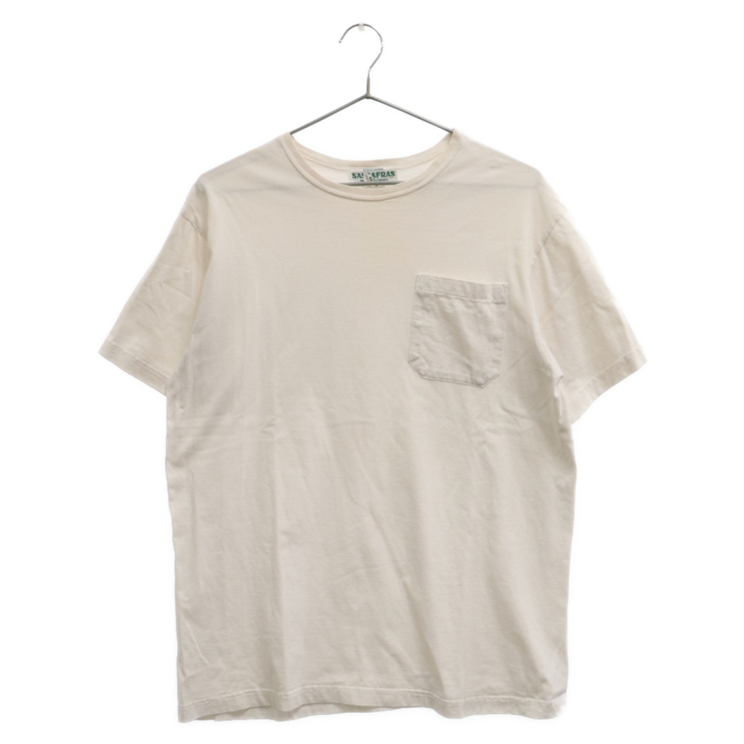 SASSAFRAS(ササフラス)のSASSAFRAS ササフラス POCKET S/S TEE ポケット 半袖Tシャツ カットソー ホワイト メンズのトップス(Tシャツ/カットソー(半袖/袖なし))の商品写真