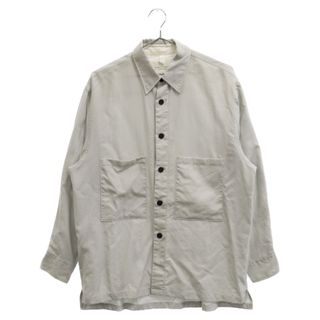 パブリックトウキョウ(PUBLIC TOKYO)のPUBLIC TOKYO パブリック トウキョウ Double Pocket L/S Shirts 601100004 ダブルポケット 長袖シャツ グレー(シャツ)