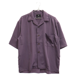 ハレ(HARE)のHARE ハレ 開襟 オープンカラーシャツ 半袖シャツ HA020021AA パープル(シャツ)