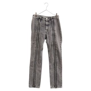 ジョンローレンスサリバン(JOHN LAWRENCE SULLIVAN)のJOHN LAWRENCE SULLIVAN ジョンローレンスサリバン WASHED DENIM ZIPPED PANTS センタージップウォッシュドデニムパンツ JLSW-48 グレー レディース(デニム/ジーンズ)