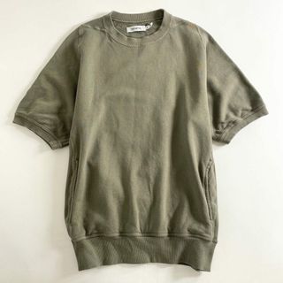 ノンネイティブ(nonnative)の34b26 日本製 nonnative ノンネイティブ 半袖スウェット カットソー 1 カーキ 無地 サイドリブ サイドポケット トップス(スウェット)