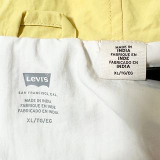 美品★Levis/リーバイス★ナイロンジャケット/パーカー★イエロー/黄★XXL