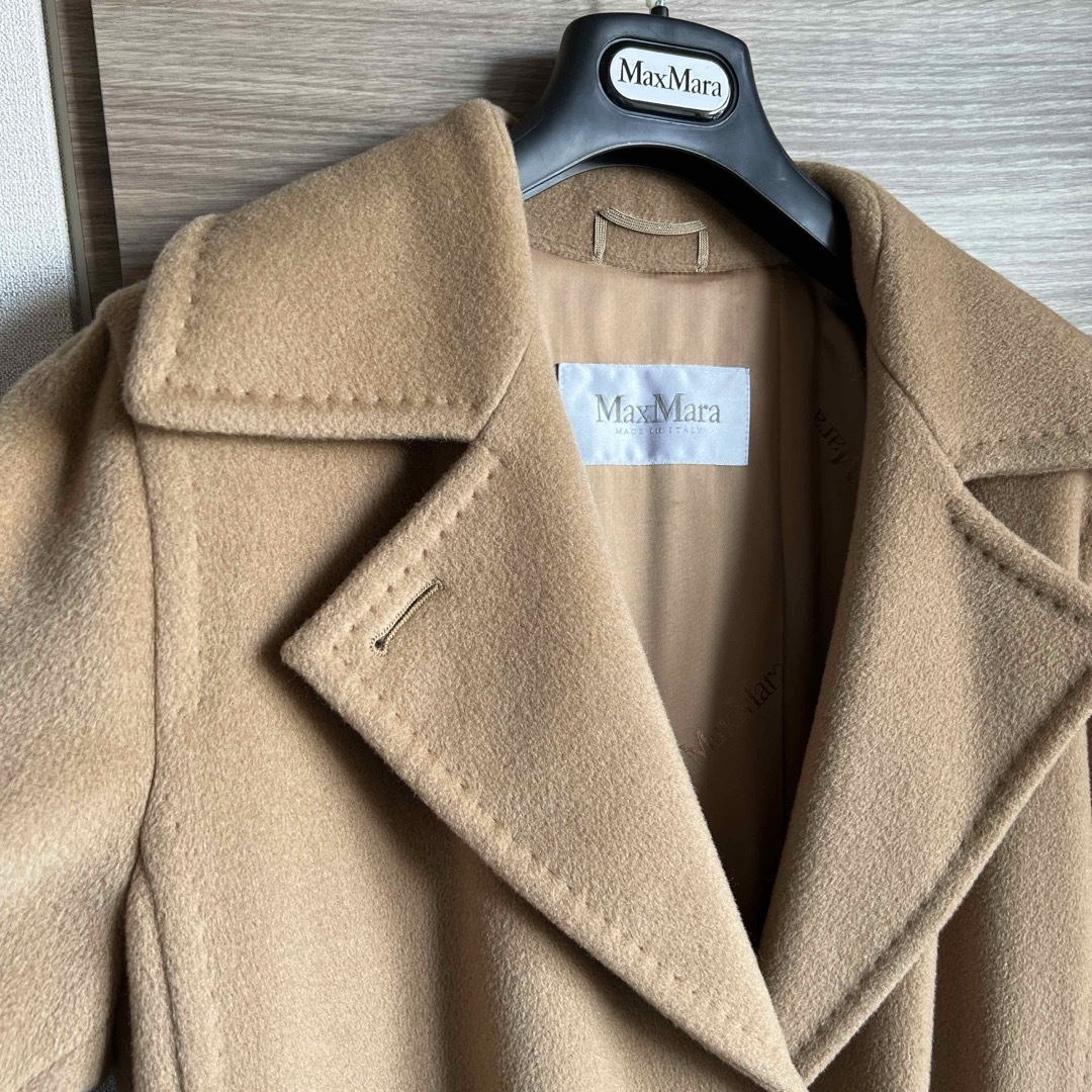 Max Mara(マックスマーラ)の早い者勝ち★ 再々値下げ‼️ 美品　マックスマーラー　コート　キャメル レディースのジャケット/アウター(ロングコート)の商品写真