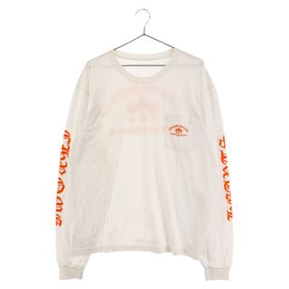 クロムハーツ(Chrome Hearts)のCHROME HEARTS クロムハーツ セメタリークロスプリント 長袖Tシャツ ロングスリーブカットソー ホワイト(Tシャツ/カットソー(七分/長袖))