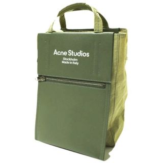 アクネストゥディオズ(Acne Studios)のAcne Studios アクネストゥディオズ イタリア製 ペイパリーナイロン トートバッグ BAKER OUT MINI TOTE BAG FN-UX-BAGS000097 OLIVE GREEN/GREEN 2WAY ショルダー カバン【新古品】【中古】【Acne Studios】(トートバッグ)