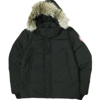 カナダグース(CANADA GOOSE)のCANADA GOOSE カナダグース カナダ製 Wyndham Parka Fusion Fit Heritage ウィンダムパーカ フュージョンフィット 3808MA L BLACK ファー付き フーデッド ダウンジャケット 定価234,300円 アウター【新古品】【中古】【CANADA GOOSE】(ダウンジャケット)