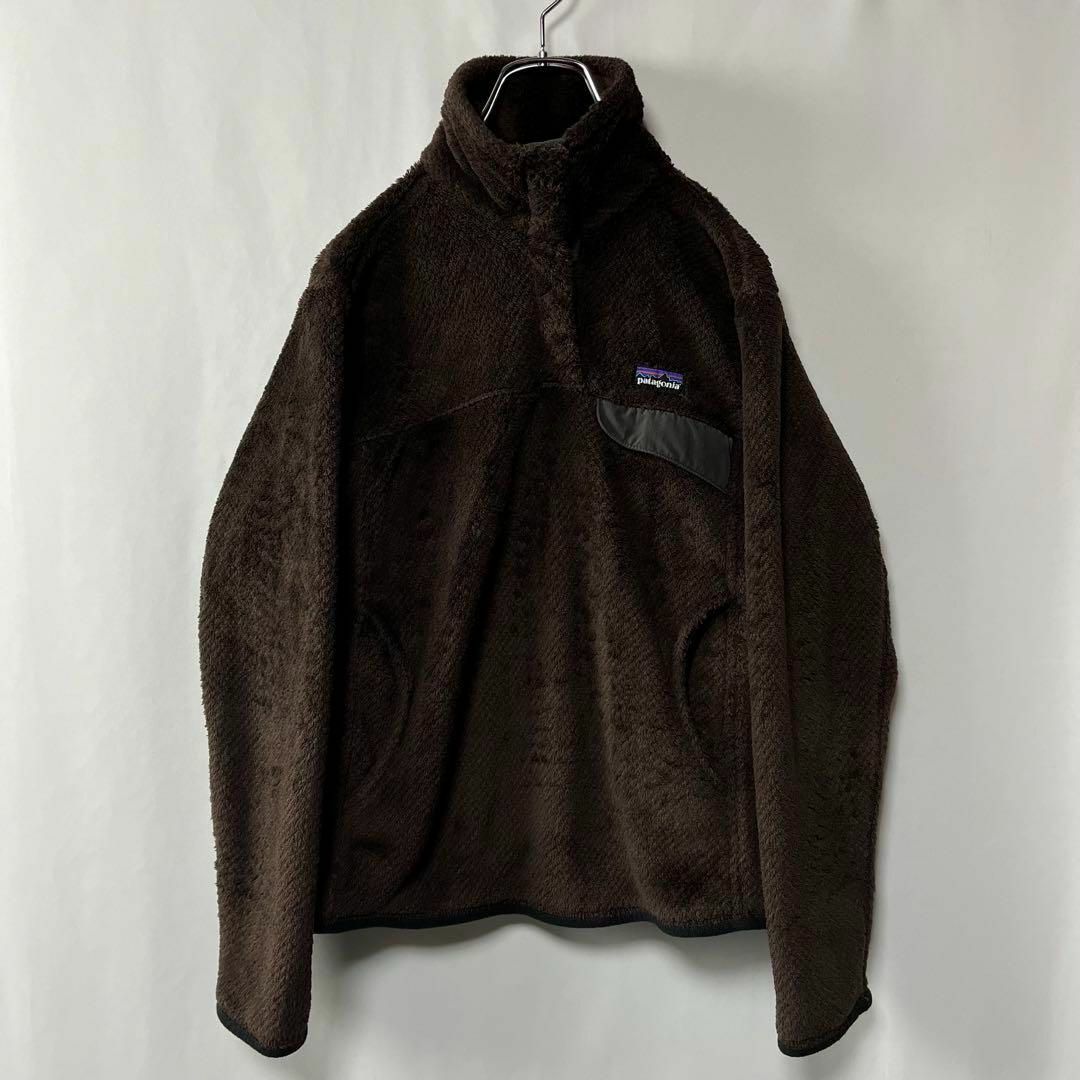 patagonia(パタゴニア)のパタゴニア　シンチラ　スナップT フリースジャケット　古着　ブラウン　古着　S レディースのジャケット/アウター(ブルゾン)の商品写真