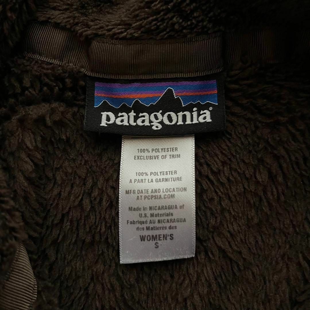 patagonia(パタゴニア)のパタゴニア　シンチラ　スナップT フリースジャケット　古着　ブラウン　古着　S レディースのジャケット/アウター(ブルゾン)の商品写真