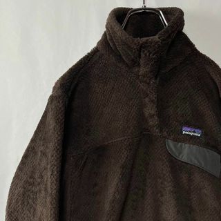 パタゴニア(patagonia)のパタゴニア　シンチラ　スナップT フリースジャケット　古着　ブラウン　古着　S(ブルゾン)