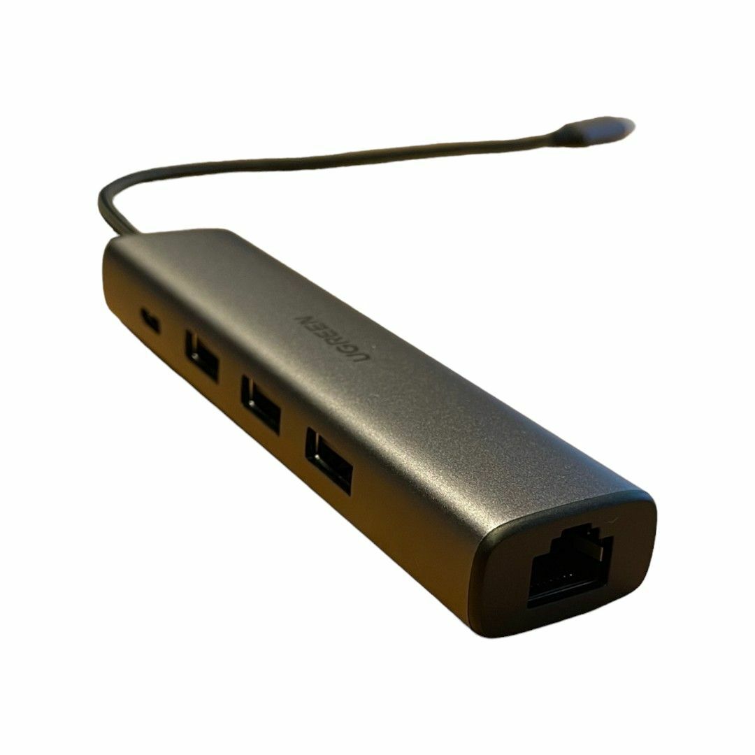 UGREEN USB 3.0 5-in-1 3*USB 有線LAN※新品未使用品 スマホ/家電/カメラのPC/タブレット(PC周辺機器)の商品写真