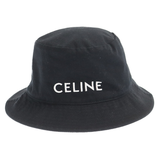 CELINE セリーヌ 22SS LOGO BUCKET HAT ロゴプリント バケットハット 帽子 2AU5B968P ブラック