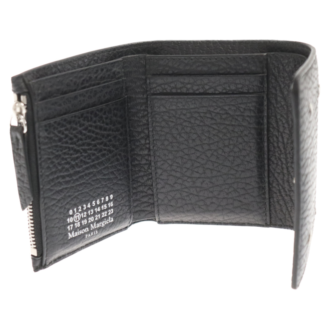 Maison Martin Margiela(マルタンマルジェラ)のMaison Margiela メゾンマルジェラ Zip Compact tri fold wallet ジップ コンパクト フォールド カウレザー ウォレット 三つ折り財布 ブラック SA3U0010 メンズのファッション小物(折り財布)の商品写真