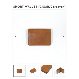 2024ss forme short wallet CIGAR(折り財布)