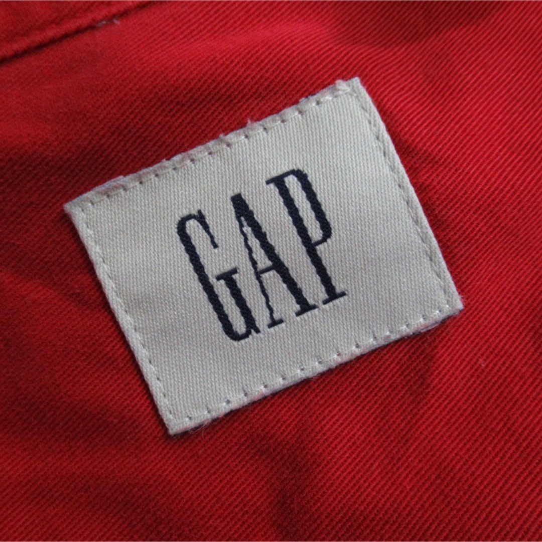 GAP(ギャップ)の90s OLD GAP コットン オーバーサイズ シャツ 赤 ヴィンテージ XL メンズのトップス(シャツ)の商品写真