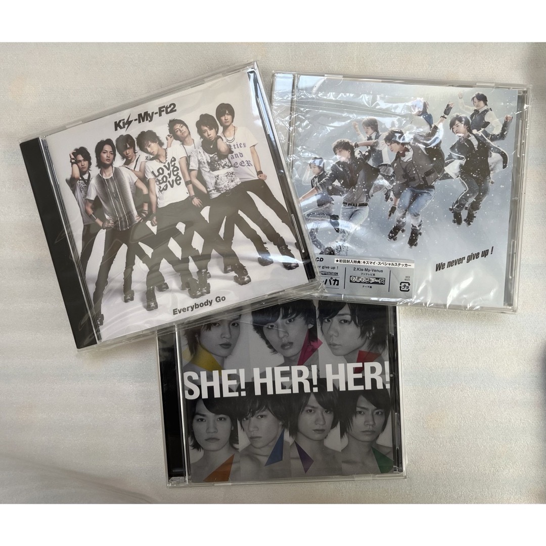 Kis-My-Ft2(キスマイフットツー)のKis-My-Ft2   "シングルCD"   3枚セット① エンタメ/ホビーのCD(ポップス/ロック(邦楽))の商品写真