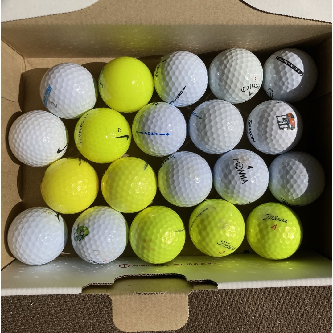 ロストボール　20球　メーカー混合  ② スポーツ/アウトドアのゴルフ(その他)の商品写真