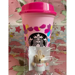 スターバックスコーヒー(Starbucks Coffee)のSAKURA2024リユーザブルカップ専用ドリンクホールキャップベアリスタ(タンブラー)