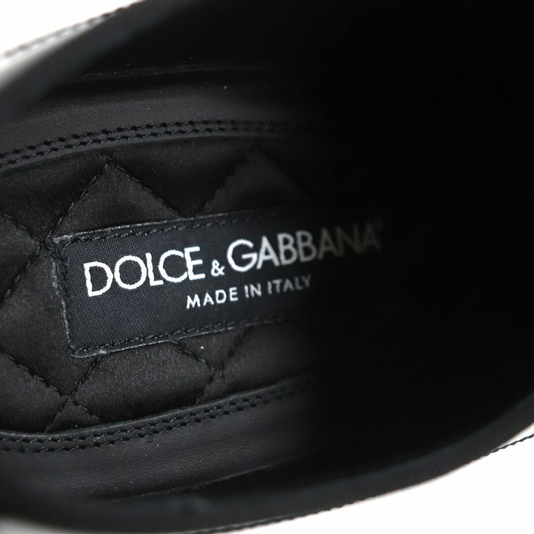 DOLCE&GABBANA(ドルチェアンドガッバーナ)の良品▼DOLCE＆GABBANA ドルチェ＆ガッバーナ A10391 パテントレザー ドレスシューズ ブラック 6 1/2 メンズ イタリア製 箱・袋付き メンズの靴/シューズ(ドレス/ビジネス)の商品写真