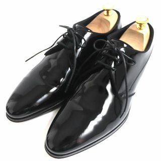 ドルチェアンドガッバーナ(DOLCE&GABBANA)の良品▼DOLCE＆GABBANA ドルチェ＆ガッバーナ A10391 パテントレザー ドレスシューズ ブラック 6 1/2 メンズ イタリア製 箱・袋付き(ドレス/ビジネス)