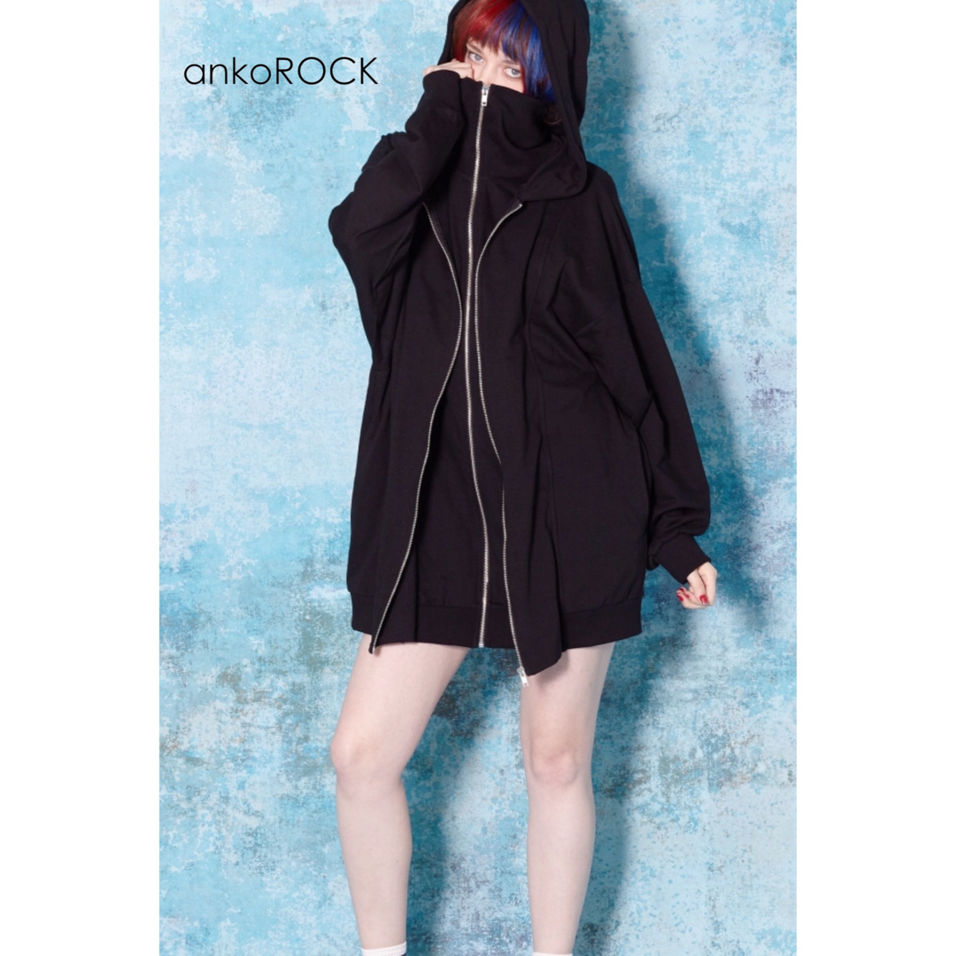 ankoROCK(アンコロック)の希少★ankoROCK アンコロック ダブルフロントパーカー -スーパービッグ- メンズのトップス(パーカー)の商品写真