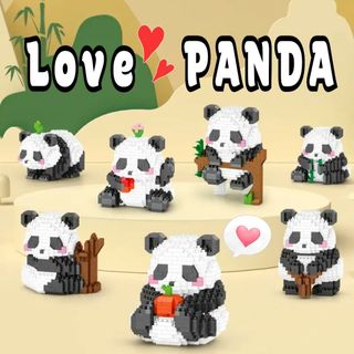 大人も楽しめる ミニブロック Love PANDA カボチャ(積み木/ブロック)