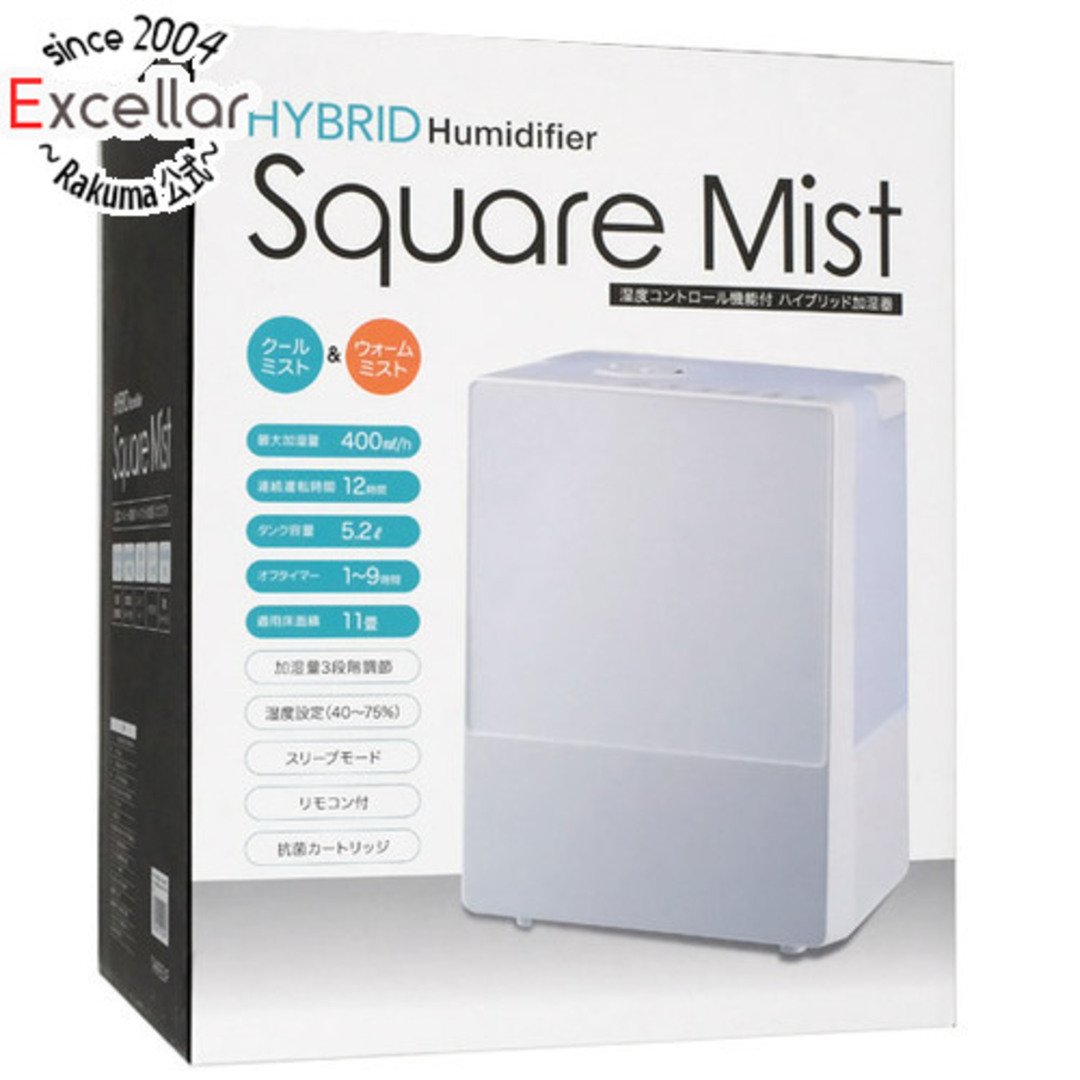 THREEUP - スリーアップ ハイブリッド式加湿器 Square Mist HFT-1725WH