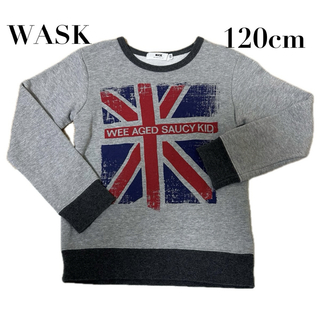 WASK - 【WASK（ワスク）】男の子　ボーイズ　長袖トレーナー　国旗プリント　120cm