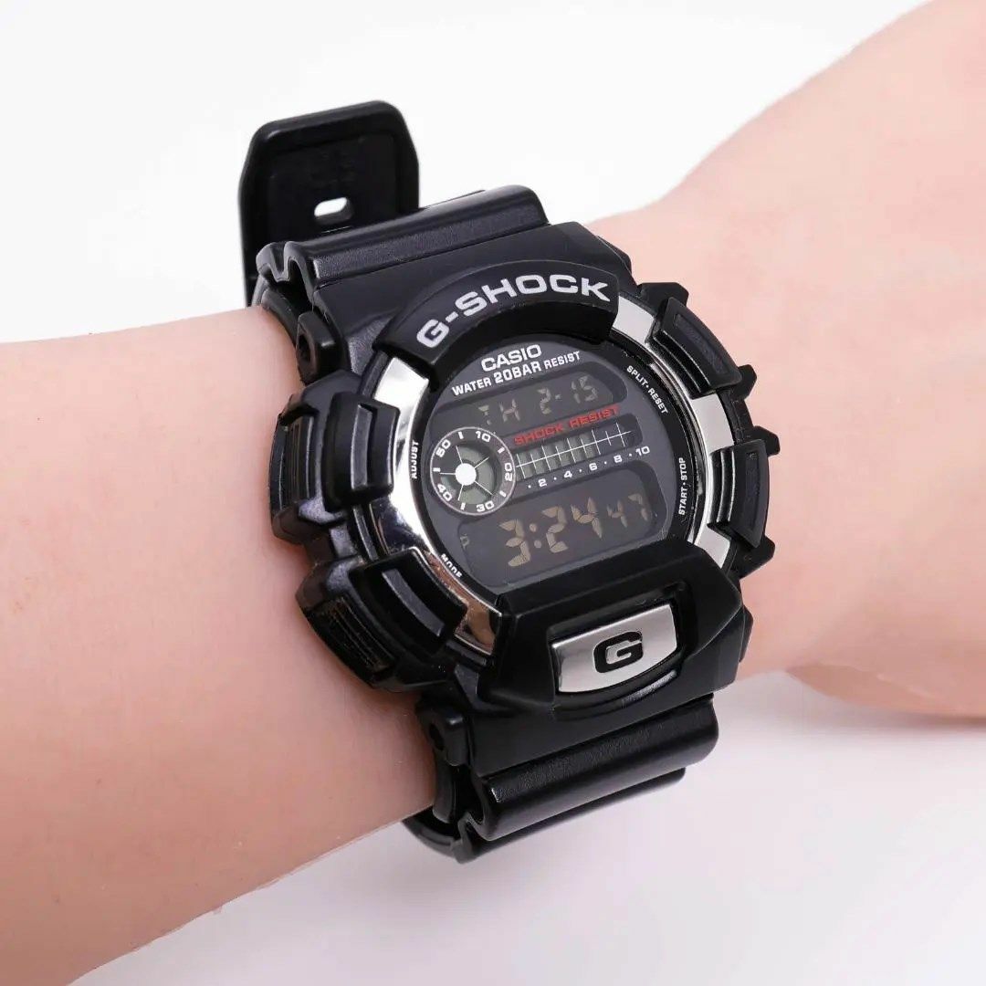 G-SHOCK(ジーショック)の《人気》G-SHOCK 腕時計 ブラック デジタル メンズ バックライト e メンズの時計(腕時計(デジタル))の商品写真