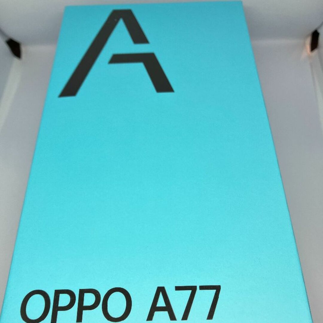 OPPO(オッポ)のOPPO A77 ブルー SIMフリー スマホ/家電/カメラのスマートフォン/携帯電話(携帯電話本体)の商品写真