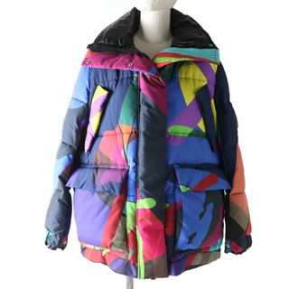 サカイ(sacai)の極美品☆希少 正規品 sacai × KAWS サカイ×カウズ 21-05678 21年 Padded Blouson 中綿入り ジャケット マルチカラー 1 レディース 日本製(その他)