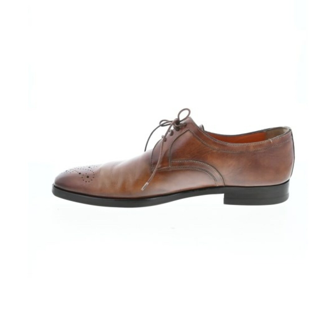 Santoni(サントーニ)のSANTONI サントーニ ビジネス・ドレスシューズ -7(25.5cm位) 茶 【古着】【中古】 メンズの靴/シューズ(ドレス/ビジネス)の商品写真