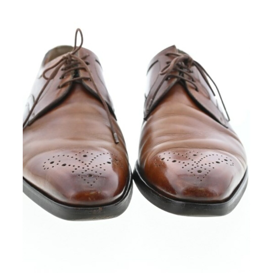 Santoni(サントーニ)のSANTONI サントーニ ビジネス・ドレスシューズ -7(25.5cm位) 茶 【古着】【中古】 メンズの靴/シューズ(ドレス/ビジネス)の商品写真