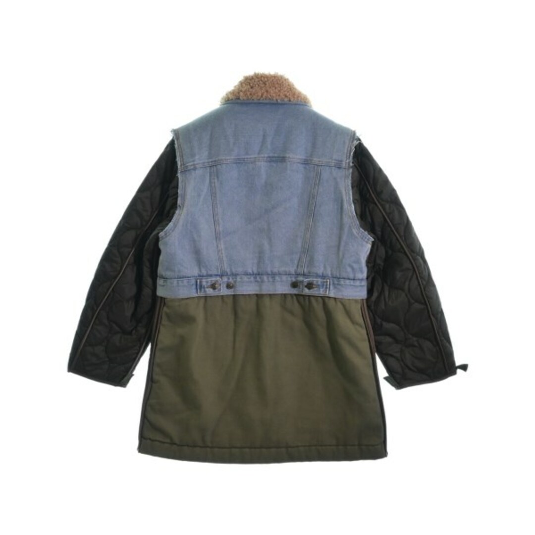 DIESEL(ディーゼル)のDIESEL ディーゼル コート（その他） XS 青xカーキxベージュ 【古着】【中古】 レディースのジャケット/アウター(その他)の商品写真