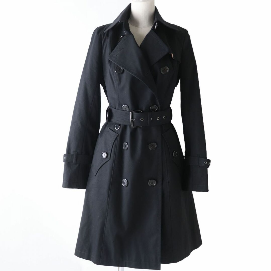 BURBERRY BLUE LABEL(バーバリーブルーレーベル)の極美品☆正規品 BURBERRY BLUE LABEL バーバリー ブルーレーベル FRF17-596 ウールライナー付 トレンチコート ブラック 40 レディース レディースのジャケット/アウター(トレンチコート)の商品写真